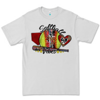 Dove Grey softball vibes Premium Tee - SublimationCraftShop