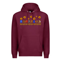 Burgundy usa mama libbey cup Premium Hoodie - HRA Design Shop