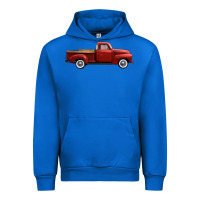Cobalt western red truck right side view Urban Hoodie - FaDigitalArtStudio