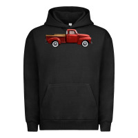 Western Red Truck Right Side View Urban Hoodie | Teevron