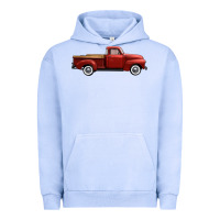 Pigment Grape Ice western red truck right side view Urban Hoodie - FaDigitalArtStudio