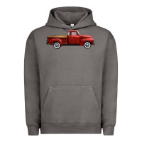 Pigment Tornado western red truck right side view Urban Hoodie - FaDigitalArtStudio