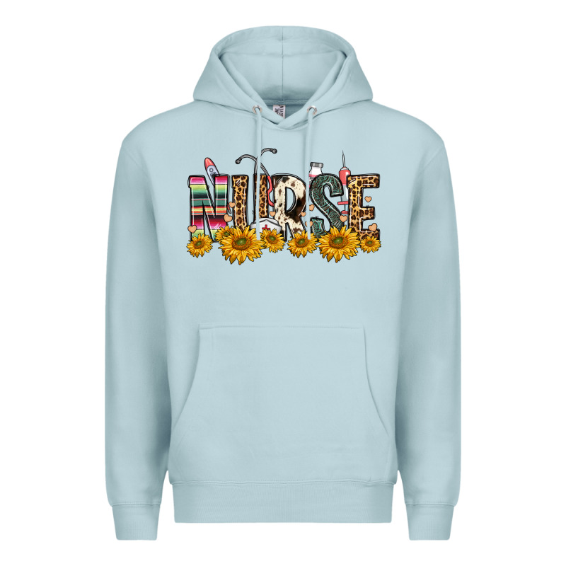 Nurse Sunflower Premium Hoodie by FaDigitalArtStudio | Teevron