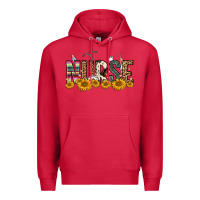 Cardinal nurse sunflower Premium Hoodie - FaDigitalArtStudio