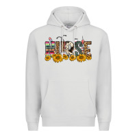 Dove Grey nurse sunflower Premium Hoodie - FaDigitalArtStudio