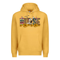 Mustard nurse sunflower Premium Hoodie - FaDigitalArtStudio