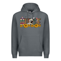 Rock nurse sunflower Premium Hoodie - FaDigitalArtStudio