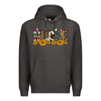 Smoke nurse sunflower Premium Hoodie - FaDigitalArtStudio