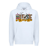 White nurse sunflower Premium Hoodie - FaDigitalArtStudio