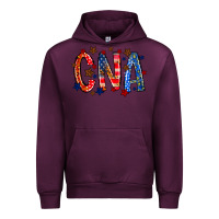 Mauve Wine cna america Urban Hoodie - RacoonDesign