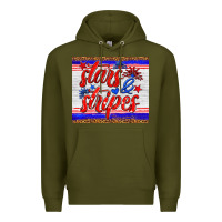 Army Green stars and stripes tumbler Premium Hoodie - HRA Design Shop