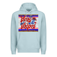 Blue Mist stars and stripes tumbler Premium Hoodie - HRA Design Shop