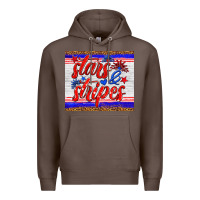 Coffee stars and stripes tumbler Premium Hoodie - HRA Design Shop