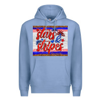 Colony Blue stars and stripes tumbler Premium Hoodie - HRA Design Shop