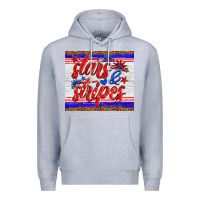 Heather Grey stars and stripes tumbler Premium Hoodie - HRA Design Shop