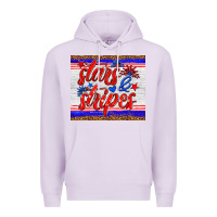 Lilac stars and stripes tumbler Premium Hoodie - HRA Design Shop