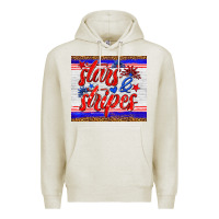 Oatmeal Heather stars and stripes tumbler Premium Hoodie - HRA Design Shop