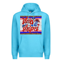 Ocean Blue stars and stripes tumbler Premium Hoodie - HRA Design Shop