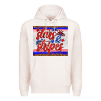 Pale Pink stars and stripes tumbler Premium Hoodie - HRA Design Shop