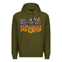 Army Green nursing in my heart Premium Hoodie - FaDigitalArtStudio