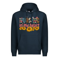 Navy nursing in my heart Premium Hoodie - FaDigitalArtStudio