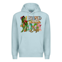 Blue Mist i roared my way through 100 days Premium Hoodie - RacoonDesign