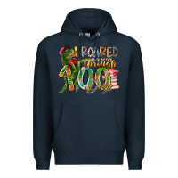 Navy i roared my way through 100 days Premium Hoodie - RacoonDesign