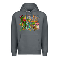 Rock i roared my way through 100 days Premium Hoodie - RacoonDesign
