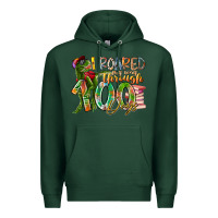 Sports Green i roared my way through 100 days Premium Hoodie - RacoonDesign