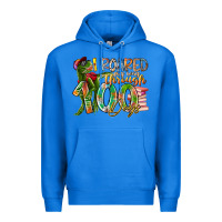 True Royal i roared my way through 100 days Premium Hoodie - RacoonDesign