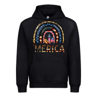 Black merica rainbow Urban Hoodie - CowhideDigitalArt