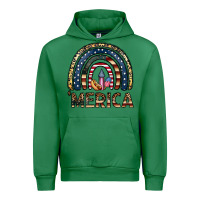 Emerald merica rainbow Urban Hoodie - CowhideDigitalArt