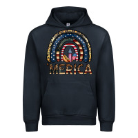Navy merica rainbow Urban Hoodie - CowhideDigitalArt
