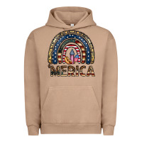 Pigment Burro merica rainbow Urban Hoodie - CowhideDigitalArt