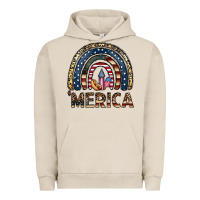 Pigment French Oak merica rainbow Urban Hoodie - CowhideDigitalArt
