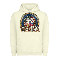 Pigment Pistachio merica rainbow Urban Hoodie - CowhideDigitalArt
