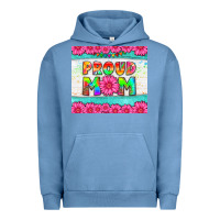 Pigment Pebble Blue proud mom Urban Hoodie - HRA Design Shop