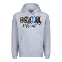 Heather Grey dental hygienist Premium Hoodie - CowhideDigitalArt