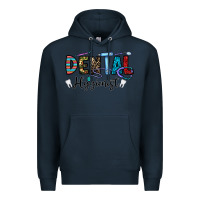 Navy dental hygienist Premium Hoodie - CowhideDigitalArt