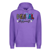 Purple dental hygienist Premium Hoodie - CowhideDigitalArt