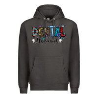Smoke dental hygienist Premium Hoodie - CowhideDigitalArt