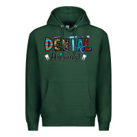 Sports Green dental hygienist Premium Hoodie - CowhideDigitalArt