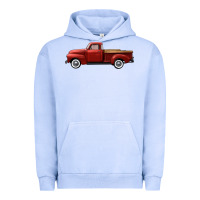 Pigment Grape Ice western red truck right side view Urban Hoodie - FaDigitalArtStudio