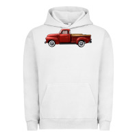 Pigment Lunar Rock western red truck right side view Urban Hoodie - FaDigitalArtStudio
