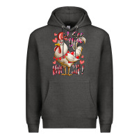 Charcoal Heather i see you chicken me out Premium Hoodie - RacoonDesign