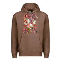 Chestnut i see you chicken me out Premium Hoodie - RacoonDesign