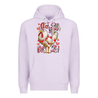 Lilac i see you chicken me out Premium Hoodie - RacoonDesign