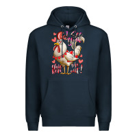 Navy i see you chicken me out Premium Hoodie - RacoonDesign