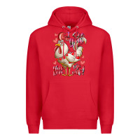 Red i see you chicken me out Premium Hoodie - RacoonDesign