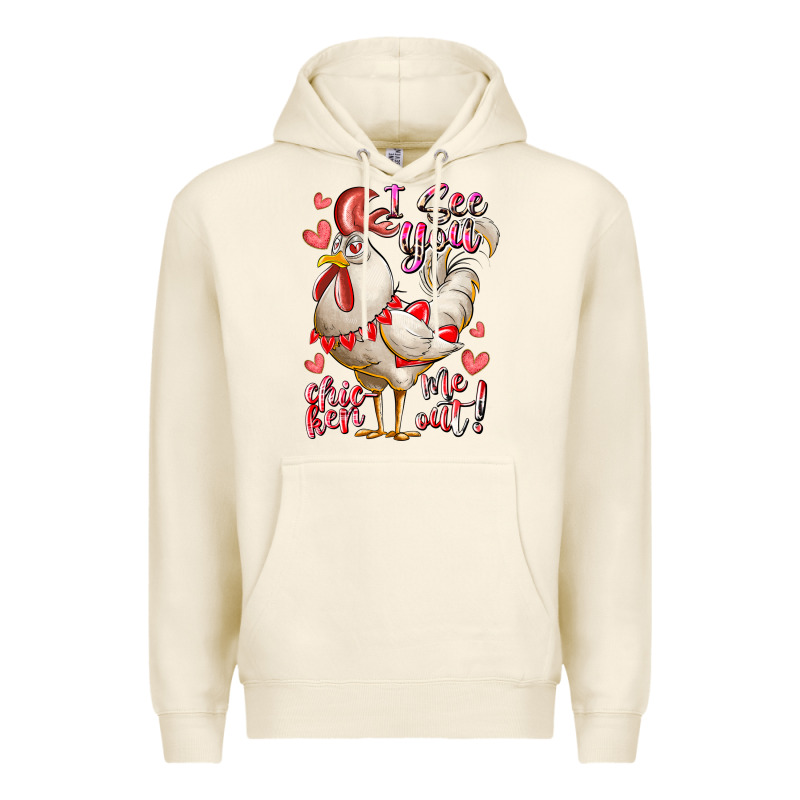 I See You Chicken Me Out Premium Hoodie by RacoonDesign | Teevron